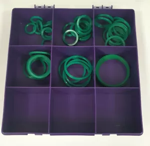 KIT DE SELLADO DE BRIDA SAE HIDRÁULICA 60 PIEZAS CON CAJA DE PIEZAS SELLO FACIAL HIDRÁULICO - Imagen 1 de 2
