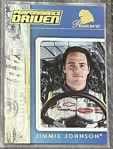 2007 Press Pass Premium "Performance Driven" 🏎 #6 JIMMIE JOHNSON 🏁 NASCAR 🏁 - Picture 1 of 2