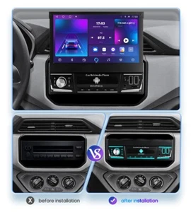 Single 1 DIN 7'' Android 12 Retractable Car Stereo Radio DSP GPS 6+128GB CarPlay - Picture 1 of 20