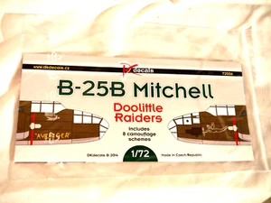 1/72 DK Decals Water-slide B 25B Mitchell Bombers Doolittle Raiders Markings 4/8 - Picture 1 of 6
