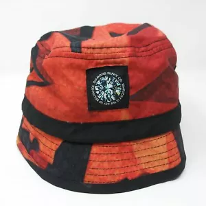 Gorra sombrero de playa Diamond Supply naranja/negro cubo - Imagen 1 de 5