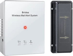 Mailbox Alarm, 500Ft Wireless Mailbox Alert with LED Light Flashing and Sound R - Picture 1 of 12