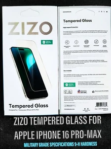 ZIZO TEMPERED GLASS Screen Protector for Apple iPhone 16 Pro-Max - Picture 1 of 4