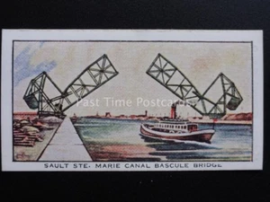 No.9 SAULT STE. MARIE CANAL BASCULE Famous Bridges - Co-operative C.W.S. 1937 - Picture 1 of 1
