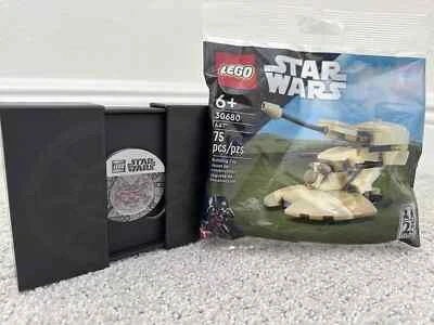 LEGO Star Wars Battle of Yavin Collectible Coin 5008818 + AAT 30680 Set - Image 1 of 3