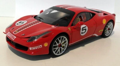 Hot Wheels 1/18 Scale Diecast - X5486 Ferrari 458 Challenge #5 - Photo 1/4