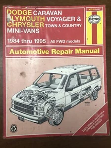 Dodge Caravan & Plymouth Voyager 1984-1995 Repair Manual - Haynes #1231 - Picture 1 of 5