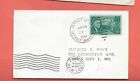 Usa Stamps.  1946 Detroit River Floating Station Cover / Card Used (Ak267)