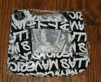 Robin Ruth Dallas Mavericks Graffiti Round Bag Black and White W/Logo - Image 1 of 4