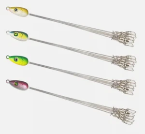 Alabama Rig Umbrella Rigs for Fishing Multi-Lure 5 Wire Rig Snap with Swivels - Picture 1 of 24