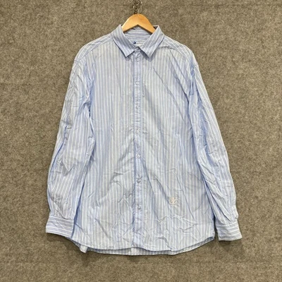 Ader Error x Zara Shirt Mens Size Large Blue Striped Collaboration Design 49008 - Image 1 of 4