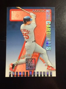 1998 Donruss Elite Prime Numbers /387 Mark McGwire #3c NRMT - Picture 1 of 2