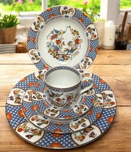 DE COLECCIÓN PORCELANA FINA DE JARDÍN CHINA HECHA EN JAPÓN AJUSTES DE LUGAR 8 DISPONIBLES - Imagen 1 de 10