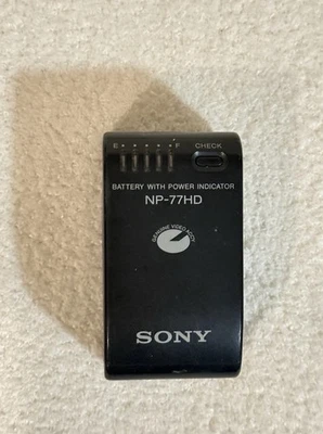 Batería Sony NP-77 con indicador de alimentación probada y funciona 6v Foto 1 de 3