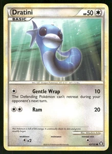 2010 Heavily Played Pokemon Dratini 62/102 HGSS Triumphant - Picture 1 of 3
