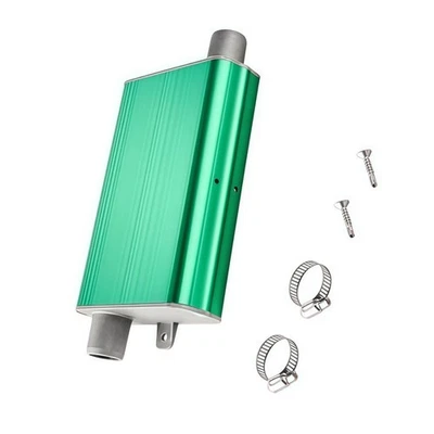 For RV Heater Diesel Muffler Aluminum Alloy Fits 2kW 5kW 8kW Two Clips Included - Image 1 of 4