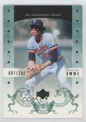 Salón de la Fama Upper Deck 2005 verde/200 Rod Carew #66 patio Foto 1 de 2