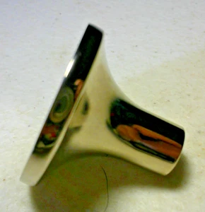 Zugknopf ~ TK Top Knöpfe Lynwood ~ TK913 PN poliertes Nickel ~ 1,25" x 1" ~ Posten 20 - Bild 1 von 2