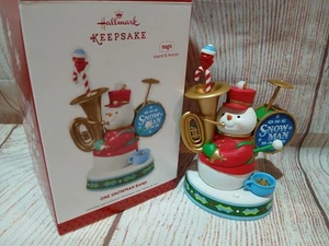 One Snowman Band 2013 Hallmark Ornament God Rest Ye Merry Gentlemen Tuba Drums - Picture 1 of 3