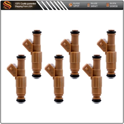 6X Inyectores de combustible para Jeep Wrangler 89-98 Cherokee 1987-92 Comanche 1991-95 Foto 1 de 4