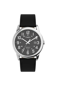 Timex Herren Easy Reader® Classic 38 mm schwarzes Lederarmband Uhr TW2Y12800 - Bild 1 von 7