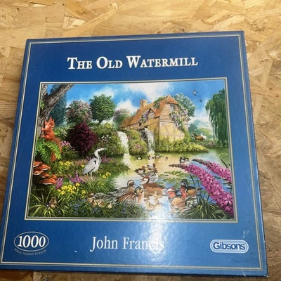 Gibson 1000 piece jigsaw puzzle.the Old Watermill. Unchecked SEE BIO - Image 1 of 4