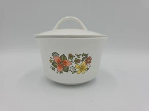 Vintage Corelle von Corning Indian Summer bedeckt Glas Zuckerdose mit Deckel - Bild 1 von 15
