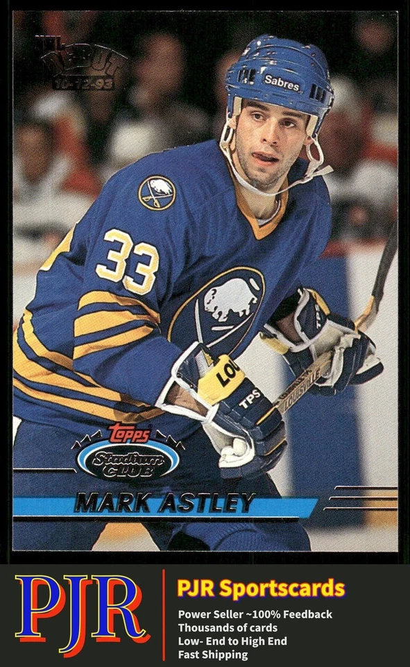 Mark Astley 1993-94 Stadium Club #311 Buffalo Sabres Rookie - Image 1 of 2
