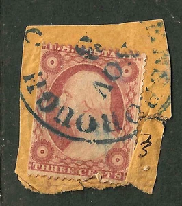 Sc #26 MASS NOV 3 Town Date Cancel 3 Cent Washington 1857-1861 US 32B32 - Picture 1 of 2