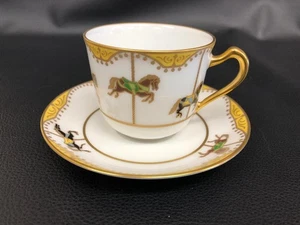 Okura Art China Check Before Cup Saucer 250627-04 - Picture 1 of 8