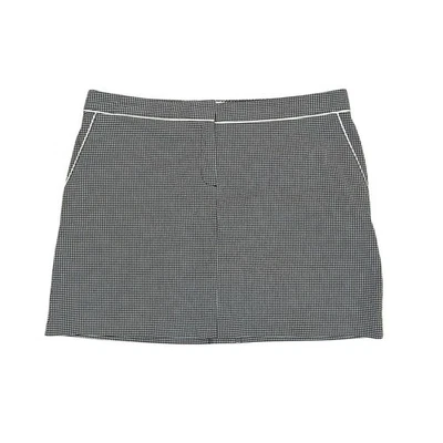Falda deportiva IZOD para mujer 16 golf tenis atlética negra blanca guinga a cuadros Foto 1 de 4