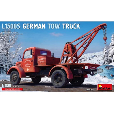 L1500S GERMAN TOW TRUCK KIT 1:35 Miniart Kit Camion Modellino Nuovo - Immagine 1 di 4
