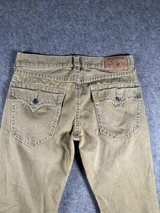 Vintage Y2K True Religion GOLD Hip Hop Skater Grunge Jeans VTG Mens Size 34 - Picture 1 of 9