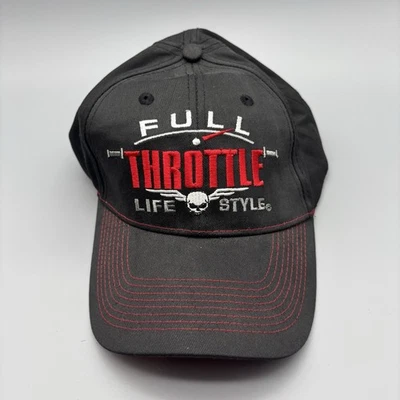 Gorra de béisbol ajustable Full Throttle Life Style motociclista motocicleta negra Foto 1 de 4