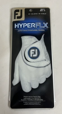 Guante de golf Footjoy HyperFLX izquierdo para hombre mediano grande se adapta a golfista derecho NUEVO Foto 1 de 4