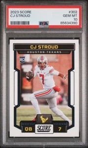2023 Score CJ Stroud #302 PSA 10 GEM MT Rookie RC - Imagen 1 de 2