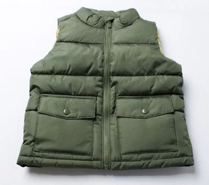 Old Navy Toddler Boy's Water-Resistant Quilted Puffer Vest AW5 Green Size 3T NWT - Picture 1 of 3