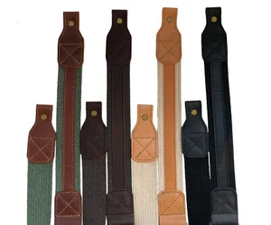 "Echtleder/Canvas Schrotflinte Gewehr Schlinge Riemen Streifen verstellbar 32"" - 44"" - Bild 1 von 29