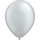 Luftballons silber 10 Stck – Ballons  30 cm - Tragkraft heliumgefllt 9 g