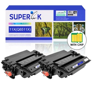 2PK Wysoka wydajność Q6511X 11X Kaseta z tonerem do HP LaserJet 2420 2420d 2420dn ATRAMENT - Zdjęcie 1 z 24