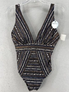 Nuevo Traje de Baño Miraclesuit Para Mujer Talla 14 Odyssey Una Pieza Adelgazante Profundo V - Imagen 1 de 13