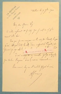 ● L.A.S 1900 Arthur HUC - La dépêche Toulouse - Biarritz - Bouguereau - lettre - Picture 1 of 1