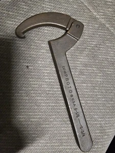 Proto JC474B , 6-1/8" x 8-3/4" Adjustable Hook Spanner Wrench - Picture 1 of 2