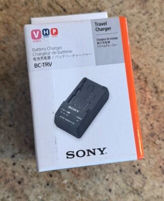 Cargador de batería de viaje Sony BC-TRV para baterías Sony serie V/P/H nuevo en caja Foto 1 de 2
