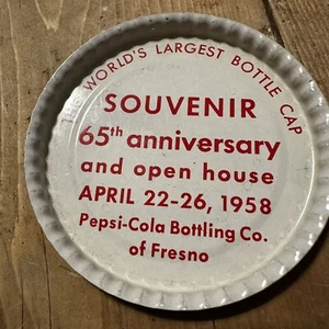 PEPSICOLA FRESNO CALIFORNIA OPEN HOUSE SOUVENIR 1958 NOS Bottle Cap Collectors - Picture 1 of 3