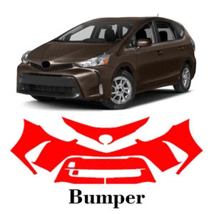 Front bumper PreCut PPF Paint Protection Film For Toyota Prius V 2015-2017 - Picture 1 of 7