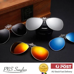 UV 400 Flap up Sunglasses Mens Womens Clip On Summer Sunglasses Aviator AU Stock - Picture 1 of 14