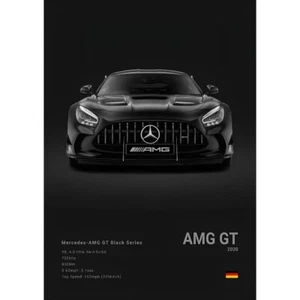 Mercedes-AMG GT Black Series Poster Druck | Wandkunst | Auto Bild - Bild 1 von 5