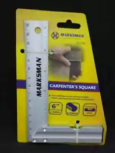 150mm 6" square Precision Aluminum Carpenters Marking Out Square with Level - Picture 1 of 1