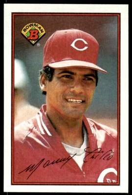 1989 Bowman Baseball Card Manny Trillo B Cincinnati Reds #308 - Image 1 of 2